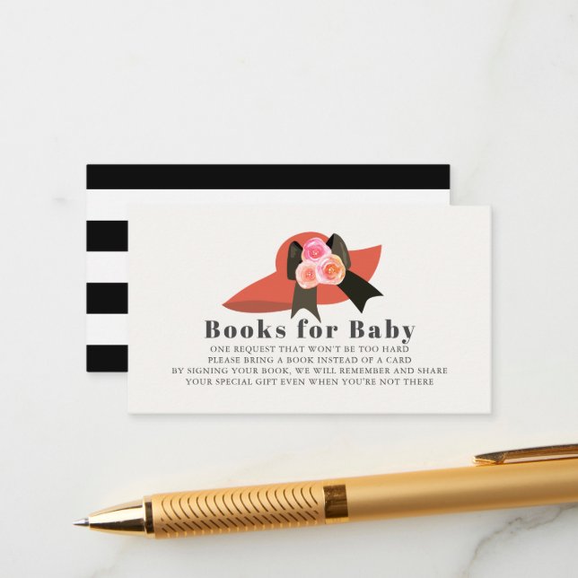 Tarjeta De Recepción Derby Style Grandes libros de Rosas de Gorras rojo (Anverso/Reverso In Situ)