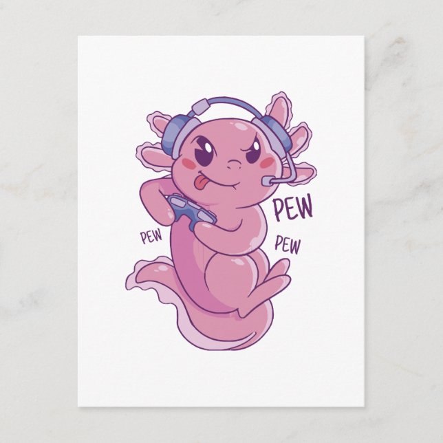 Tarjeta De Recepción Desafío de jugador de Axolotl Blast (Anverso)