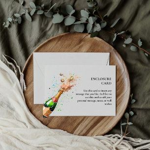 Tarjeta De Recepción Desayuno Brunch y champán burbujeante para despedi