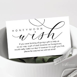 Tarjeta De Recepción Descanso de luna de miel boda, elegancia moderna m
