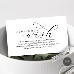 Tarjeta De Recepción Descanso de luna de miel boda, elegancia moderna m