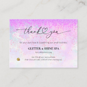 Tarjeta De Recepción *~* Descuento QR AP8 GRACIAS - Revisión del LOGO