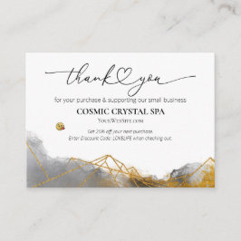 Tarjeta De Recepción *~* Descuento QR - GRACIAS A LA Revisión de LOGO A