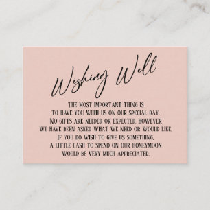 Tarjeta De Recepción Deseando una escritura a mano muy moderna simple r