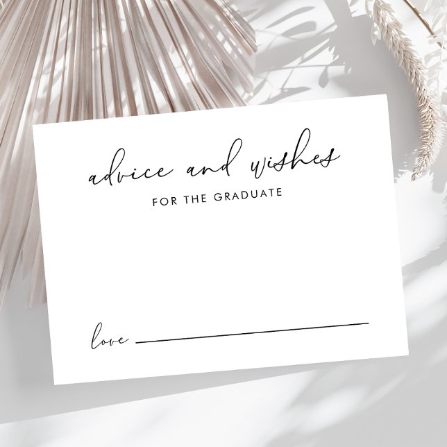 Tarjeta De Recepción Deseos De Asesoramiento Para La Graduación (Subido por el creador)