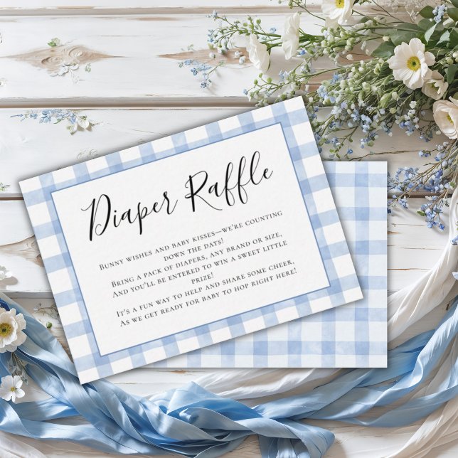 Tarjeta De Recepción Deseos de conejito y besos de bebé Diaper Raffle p (Subido por el creador)
