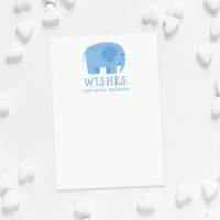 Deseos para el bebé. Consejos de elefante azul lin