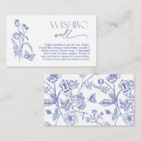 Deseosa De Una Moderna Ducha Bridal Floral Azul