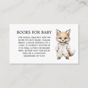 Tarjeta De Recepción Desfile de pijamas caprichosos libros de zorro par