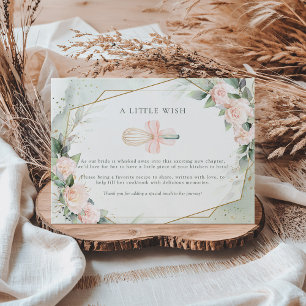 Tarjeta De Recepción Deshágase de la ducha de novia floral