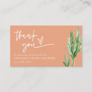 Tarjeta De Recepción Desierto neutro de género Cactus Hola Baby Shower
