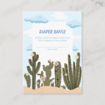Desierto salvaje con Cactus Cute Baby Diaper Raffl
