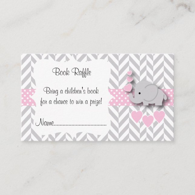 Tarjeta De Recepción Deslumbramiento del libro de Baby Shower sobre ele (Anverso)