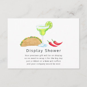 Tarjeta De Recepción Despedida de soltera Tacos y Tequila Display de De