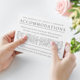 Tarjeta De Recepción Desplazamiento formal deja alojamiento en blanco n