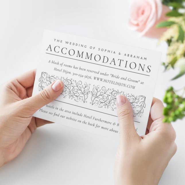 Tarjeta De Recepción Desplazamiento formal deja alojamiento en blanco n (Subido por el creador)