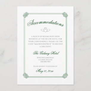 Tarjeta De Recepción Destino de la acuarela: Alojamientos de Irlanda