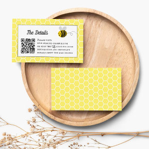 Tarjeta De Recepción Detalle de Baby Shower de Sweet Little Honey Bee