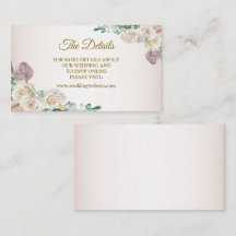 Detalle de boda de acuarela de rosas blancas rosad