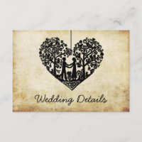 Detalle de casamiento de vintage de árbol del cora