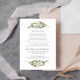 Tarjeta De Recepción Detalle de la colección de Bodas de bifurcación de