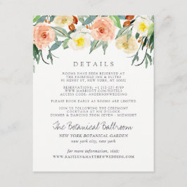 Tarjeta De Recepción Detalle de la colección de Bodas de primaverales