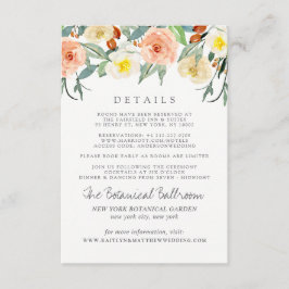 Tarjeta De Recepción Detalle de la colección de Bodas de primaverales