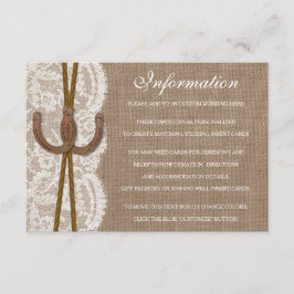 Tarjeta De Recepción Detalle de la colección de Bodas rusos de herradur