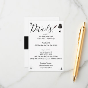 Tarjeta De Recepción Detalle del boda Pen & Inkwell Pequeños detall
