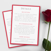 Detalle minimalista de Boda rojo cereza elegante y