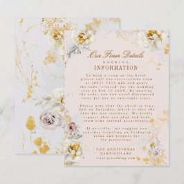 Tarjeta De Recepción detalles caprichosos del boda botánico de la coron