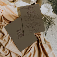 Detalles de Boda Boho Floral Burdeos Taupe Elegant