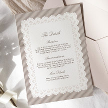 Detalles de Boda Café con Rayas Vintage