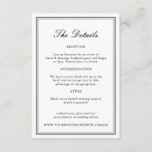 Detalles de boda clásica elegante en blanco y negr
