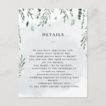 Detalles de Boda con Acuarela de Hojas Caídas 