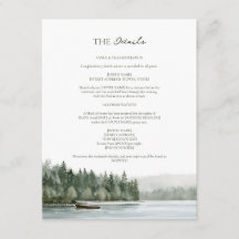 Detalles de Boda con Acuarela del Lago del Pacífic