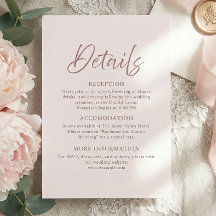 Detalles de Boda con Escritura Moderna Minimalista