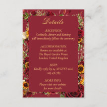 Detalles de Boda con Girasoles de Borgoña