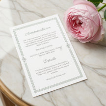 Detalles de Boda con Letra Minimalista | Blanco & 