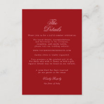 Detalles de Boda con Letra Negrita Rosa Rojo Minim