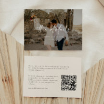 Detalles de Boda con Letra Script Foto en Beige Mo