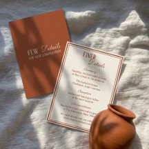 Detalles de Boda con Terracota Vintage y Dinero An
