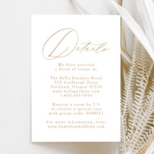 Detalles de Boda de Elegancia Moderna Blanca y Dor