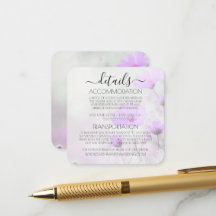 Detalles de Boda de Flores Moradas Simples Persona
