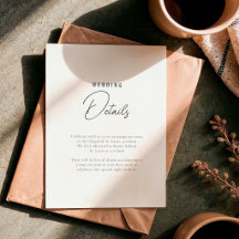 Detalles de Boda de Guión Simple