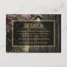 Detalles de Boda de Jardín Floral Gótico