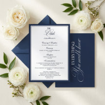 Detalles de Boda de Lujo en Azul Marino