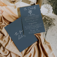 Detalles de Boda de Ramillete Floral Azul Boho Mar
