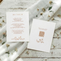 Detalles de Boda de Terracota Floral Vintage Franc