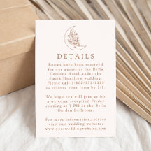 Detalles de Boda de Terracota Luna y Estrellas Ele